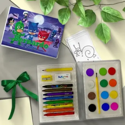 Estojo de Pintura 24pç - Personalizado - artesanato de Mi Papelaria Criativa