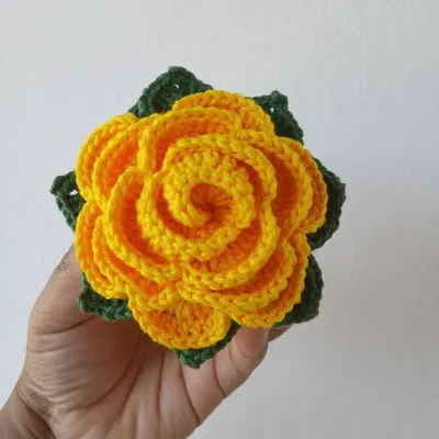 Sache para sabonete em flor de croche - artesanato de Ternurinha Crochê
