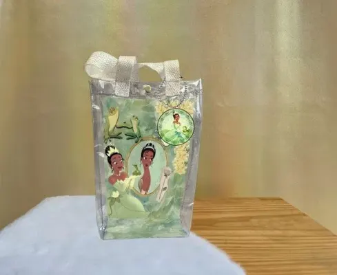 Sacola Transparente Tiana Personalizado - artesanato de Artmanha Lembrancinhas