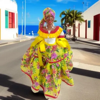 Bahiana Maria do Rosário 40cm - artesanato de artes_esotericas