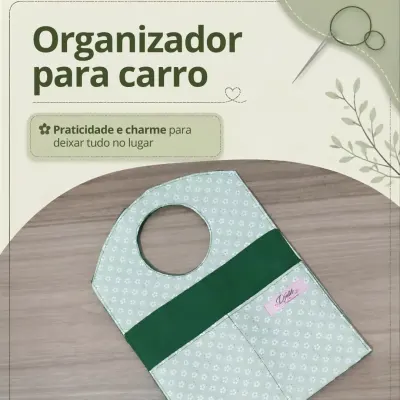 Organizador para carro 1 - artesanato de Djulik
