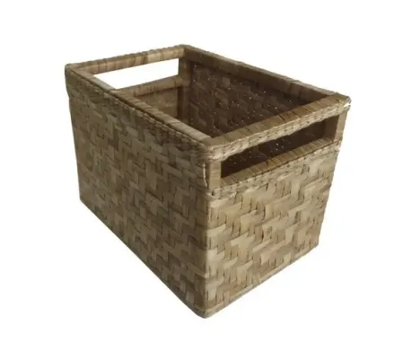 Cesto Caixote Taboa NT 50x32x38 - artesanato de Mundo Urbano