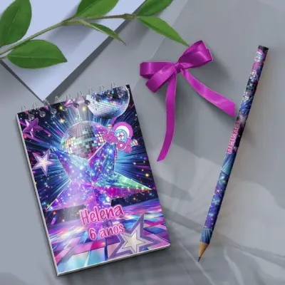 Bloquinho - Neon Personalizado - artesanato de Mi Papelaria Criativa