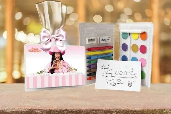 Estojo de Pintura Ana Castela Personalizado - artesanato de Artmanha Lembrancinhas