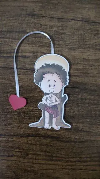 Marcador de Página 08 cm - São Sebastião - artesanato de Emejhu Personalizados