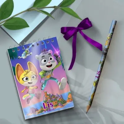Bloquinho - Mistérios Animais Personalizado - artesanato de Mi Papelaria Criativa