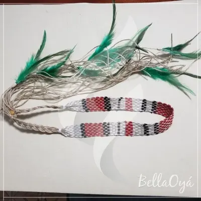 Fita de Caboclo com Barbante - artesanato de BellaOya Guias e Brajas