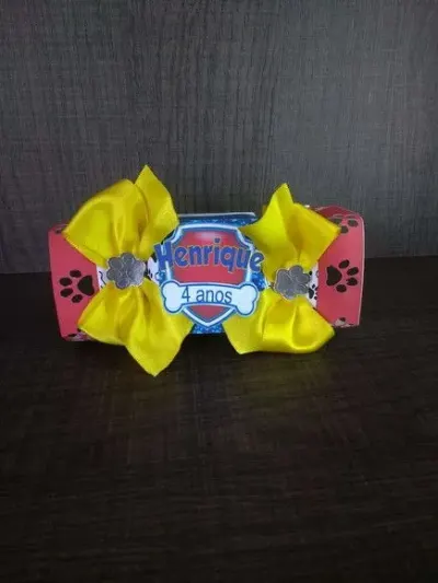 Caixa Bala Patrulha Canina - artesanato de Fina Essência Papelaria Personalizada