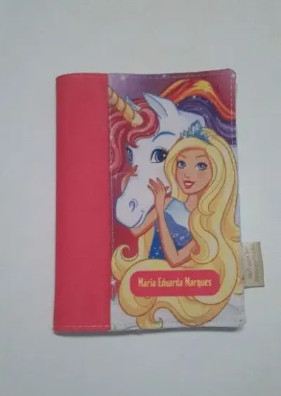 Capa para agenda - Barbie - artesanato de Innovare Studio