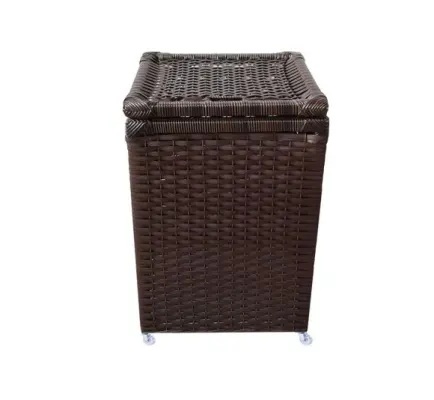Cesto Roupa Argila C/ Rodizios 37x37x54 - artesanato de Mundo Urbano