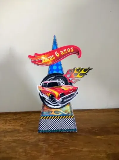Caixa cone hot weels - artesanato de Fina Essência Papelaria Personalizada