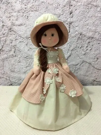 boneca de pano - artesanato de Ateliê cantinho do bebê