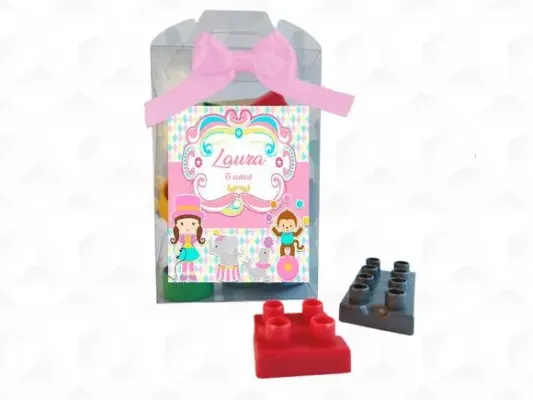 Bloco de Montar Circo Menina Personalizada - artesanato de creativitybynina