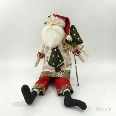 Papai Noel Feliz Natal - P - artesanato de Flor Seca Casa e Ambiente