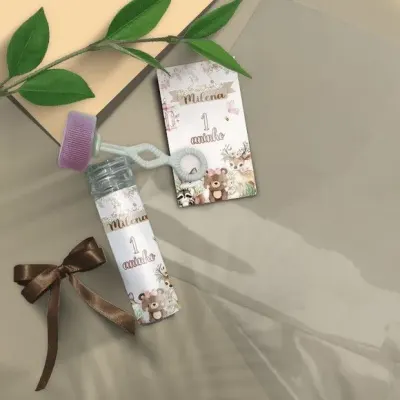 Bolha de Sabão - Bosque Personalizado - artesanato de Mi Papelaria Criativa