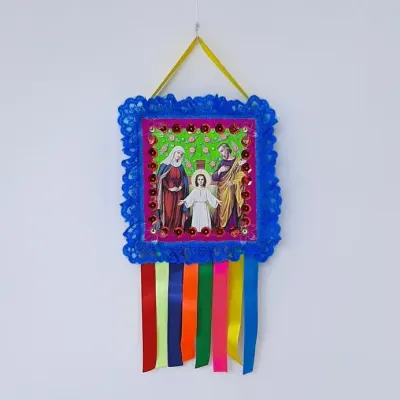 Quadrinho Sagrada Família - artesanato de Estudio Bananeira