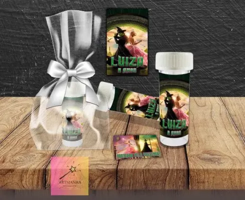 Bolha de Sabão Wicked Personalizada - artesanato de Artmanha Lembrancinhas