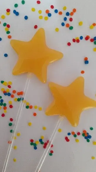 Estrelas Amarelas - artesanato de Lollipops Cristal