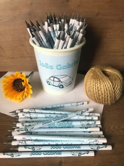 Lápis Fuscinha Personalizado - artesanato de creativitybynina