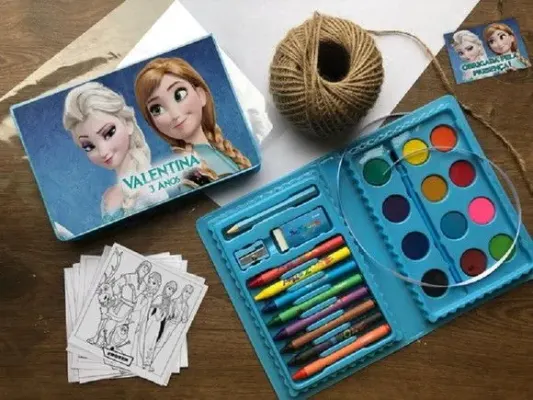 Estojo de Pintura Frozen Personalizado - artesanato de creativitybynina