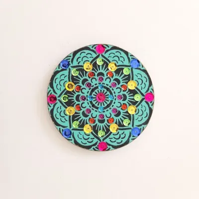 Mandala da Prosperidade TQ - artesanato de Estudio Bananeira