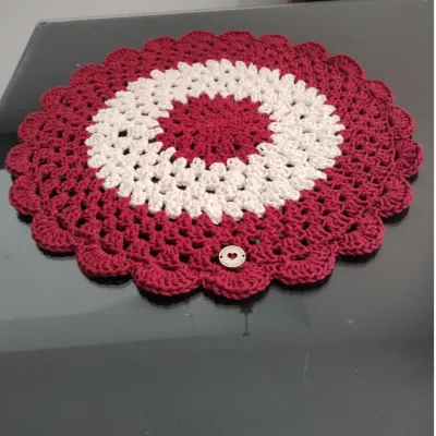 Souplast econômico bordô - artesanato de amor de crochê