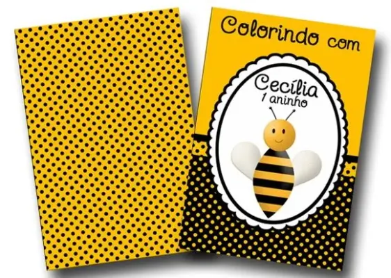 Revista para colorir Abelha 14x10 - artesanato de PAPCRIE