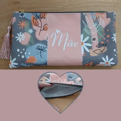 Necessaire Slim - Floral - artesanato de Innovare Studio