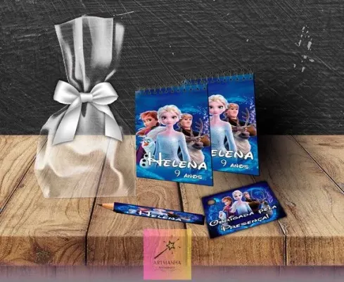 Bloquinho Frozen Personalizado - artesanato de Artmanha Lembrancinhas