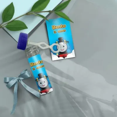 Bolha de Sabão - Thomas And Friends Personalizado - artesanato de Mi Papelaria Criativa