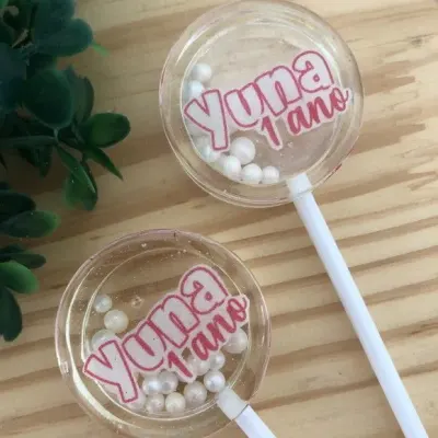 Pirulito Chocalho - artesanato de Lollipops Cristal