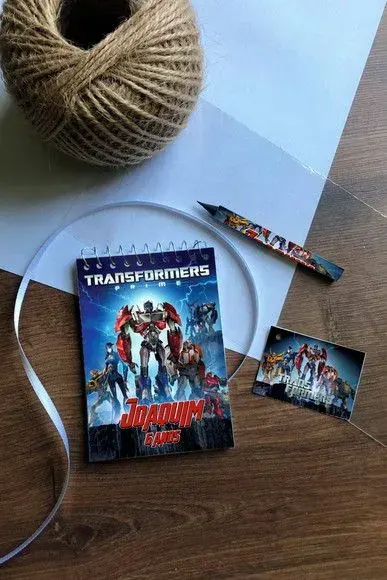 Bloquinho Transformers Personalizado - artesanato de Mi Papelaria Criativa