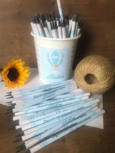 Lápis Urso Baloeiro Personalizado - artesanato de creativitybynina