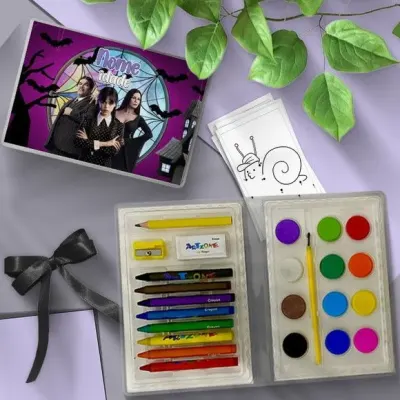 Estojo de Pintura - Wandinha Personalizado - artesanato de Mi Papelaria Criativa