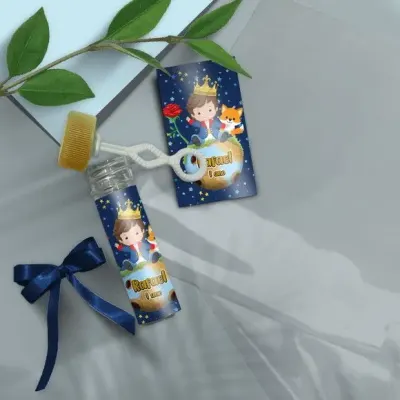 Bolha de Sabão - Pequeno Príncipe Personalizada - artesanato de Mi Papelaria Criativa