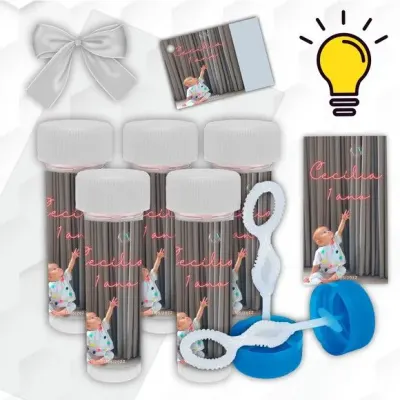 Bolinha de Sabão Casamento Personalizada - artesanato de Mi Papelaria Criativa