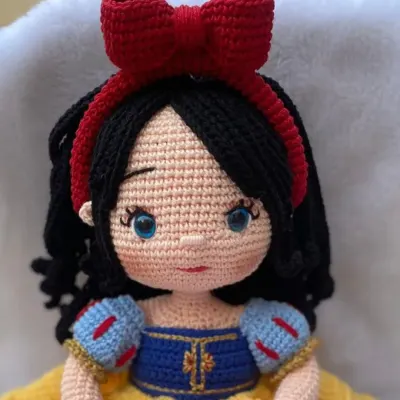 Branca de neve em amigurumi 100% algodão. - artesanato de Atelie Patty Buonacorsi