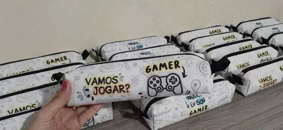 Estojo escolar Gamer - artesanato de Innovare Studio