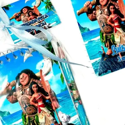 Bloquinho Moana Personalizado - artesanato de Mi Papelaria Criativa