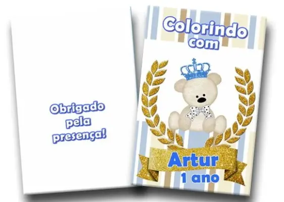 revista colorir ursinho principe 14x10 - artesanato de PAPCRIE