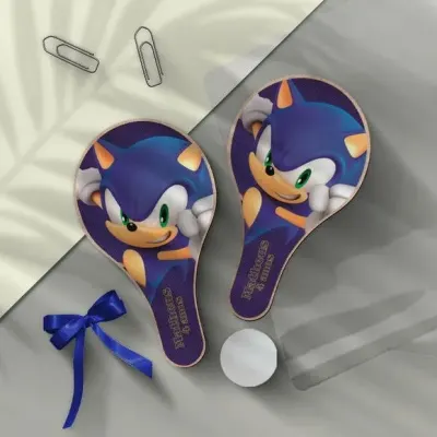 Raquete Ping Pong - Sonic Personalizada - artesanato de Mi Papelaria Criativa