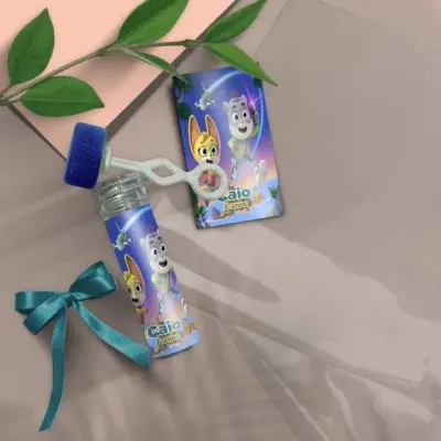Bolha de Sabão - Mistérios Animais Personalizado - artesanato de Mi Papelaria Criativa