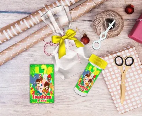 Bolha de Sabão Sitio do Picapau Amarelo Personalizada - artesanato de Artmanha Lembrancinhas