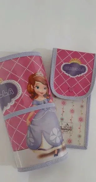 Jogo Americano e Porta Talher Princesinha Sofia - artesanato de Innovare Studio