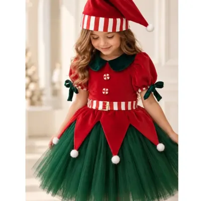 Vestido Duende Natal - artesanato de Ateliê JMN