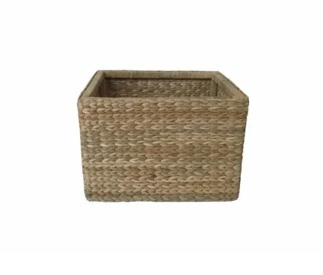 Cesto Caixote Taboa Trançada Nt 30x30x35 - artesanato de Mundo Urbano