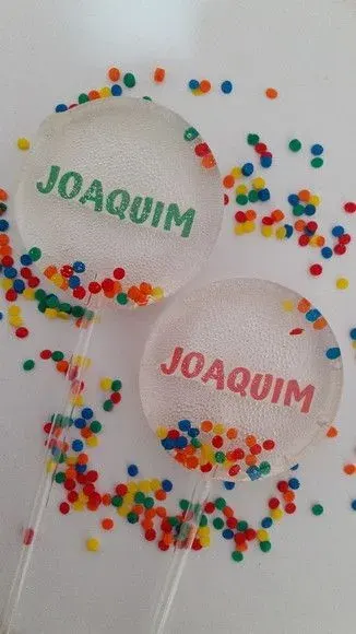 Pirulito com Nome - artesanato de Lollipops Cristal