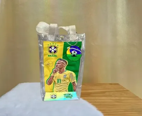 Sacola Transparente Neymar Personalizado - artesanato de Artmanha Lembrancinhas