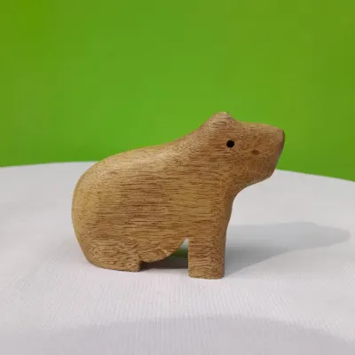 Capivara de madeira - artesanato de ArtePol