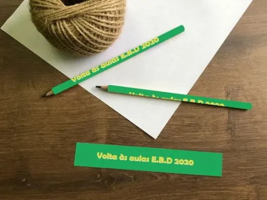 Lápis Personalizado - artesanato de Mi Papelaria Criativa